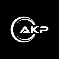 akp lettre logo conception, inspiration pour une unique identité. moderne élégance et Créatif conception. filigrane votre Succès avec le frappant cette logo. vecteur