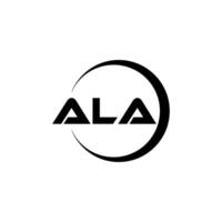 ala lettre logo conception, inspiration pour une unique identité. moderne élégance et Créatif conception. filigrane votre Succès avec le frappant cette logo. vecteur