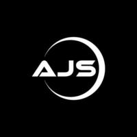 ajs lettre logo conception, inspiration pour une unique identité. moderne élégance et Créatif conception. filigrane votre Succès avec le frappant cette logo. vecteur