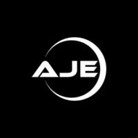 aje lettre logo conception, inspiration pour une unique identité. moderne élégance et Créatif conception. filigrane votre Succès avec le frappant cette logo. vecteur