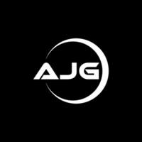 ajg lettre logo conception, inspiration pour une unique identité. moderne élégance et Créatif conception. filigrane votre Succès avec le frappant cette logo. vecteur