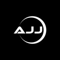 ajj lettre logo conception, inspiration pour une unique identité. moderne élégance et Créatif conception. filigrane votre Succès avec le frappant cette logo. vecteur