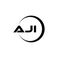 aji lettre logo conception, inspiration pour une unique identité. moderne élégance et Créatif conception. filigrane votre Succès avec le frappant cette logo. vecteur