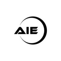 aie lettre logo conception, inspiration pour une unique identité. moderne élégance et Créatif conception. filigrane votre Succès avec le frappant cette logo. vecteur