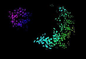 multicolore foncé, motif vectoriel arc-en-ciel avec des formes chaotiques.