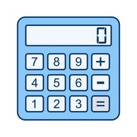 Icône de calculatrice de vecteur