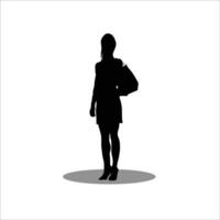 femme silhouette Stock vecteur illustration