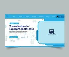 entreprise affaires site Internet atterrissage page ui modèle conception. Créatif et moderne Accueil page conception, médical spécialiste la toile bannière modèle vecteur