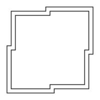 cadre abstrait sur fond blanc. illustration vectorielle vecteur