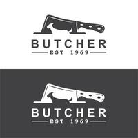 Boucher logo vecteur icône illustration conception. logo adapté pour restaurant et nourriture industrie