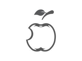 Pomme logo, avec une Facile conception vecteur