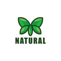 modèle de vecteur de conception de logo de produit naturel. icône de feuille