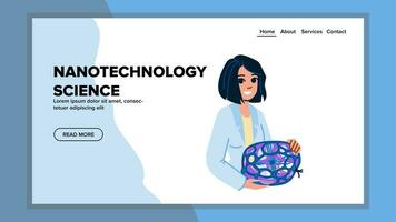 recherche nanotechnologie science vecteur