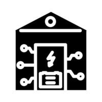 Résidentiel espace de rangement glyphe icône vecteur illustration