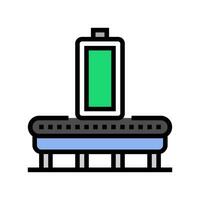 batterie fabrication Couleur icône vecteur illustration