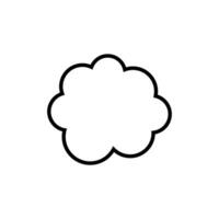 jouet nuage icône vecteur. bébé des nuages illustration signe. nuage symbole ou logo. vecteur