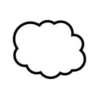 jouet nuage icône vecteur. bébé des nuages illustration signe. nuage symbole ou logo. vecteur