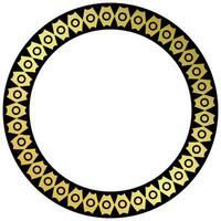 or Cadre cercle modèle pour médailles et récompenses vecteur