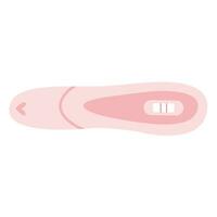 grossesse tester avec positif résultat, deux lignes. féminin Enceinte bâton. plat vecteur illustration