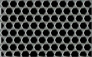 abstrait noir hexagone modèle sur embrasé blanc Contexte vecteur