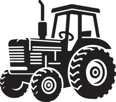 tracteur icône vecteur illustration, tracteur vecteur silhouette, Nouveau modèle tracteur icône isolé blanc Contexte