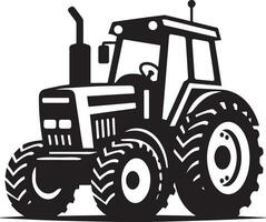 tracteur icône vecteur illustration, tracteur vecteur silhouette, Nouveau modèle tracteur icône isolé blanc Contexte