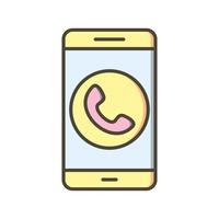 Appeler Mobile Application Vector Icon