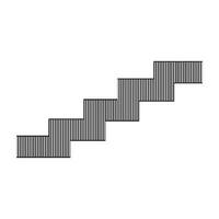 escaliers icône vecteur