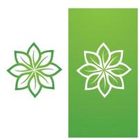 vecteur de modèle de logo et symbole vert feuille gratuit