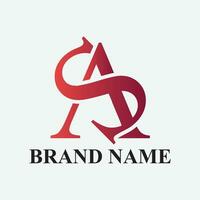 Créatif lettre logo conception un service vecteur
