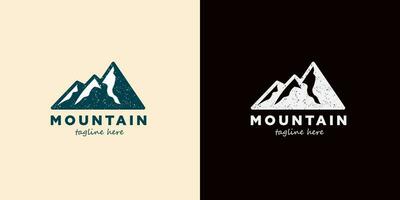 Montagne logo abstrait vecteur conception. logotype modèle pour extrême sport, grimpeurs, la nature aventures, explorateurs