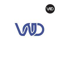 lettre vnd monogramme logo conception vecteur