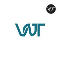 lettre VNT monogramme logo conception vecteur