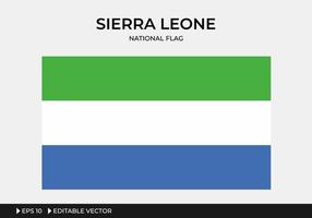 illustration du drapeau national de la sierra leone vecteur