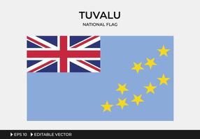 illustration du drapeau national tuvalu vecteur