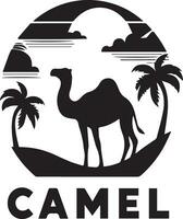 chameau logo vecteur art illustration, chameau icône vecteur silhouette 13