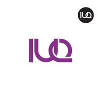 lettre iuq monogramme logo conception vecteur