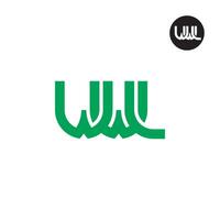 lettre wwl monogramme logo conception vecteur