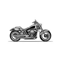 silhouette moto classique vintage moto sport vecteur