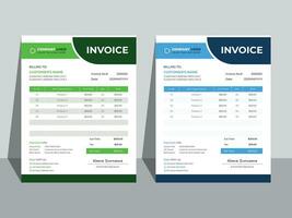 conception de facture commerciale simple vecteur