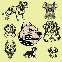 gratuit vecteur mignonne chien logo