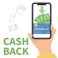 cashback fidélité programme concept. vecteur