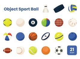 objet sport Balle vecteur