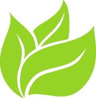 logo vert feuille écologie la nature élément vecteur. vecteur