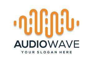 l'audio vague logo conception vecteur