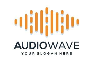 l'audio vague logo conception vecteur