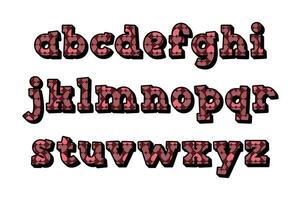 polyvalent collection de romantique alphabet des lettres pour divers les usages vecteur