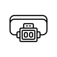 lampe frontale icône. vecteur ligne icône pour votre site Internet, mobile, présentation, et logo conception.