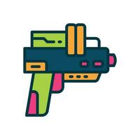 blaster pistolet icône. vecteur ligne icône pour votre site Internet, mobile, présentation, et logo conception.