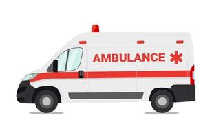 voiture d'urgence isolée sur fond blanc, illustration vectorielle vecteur